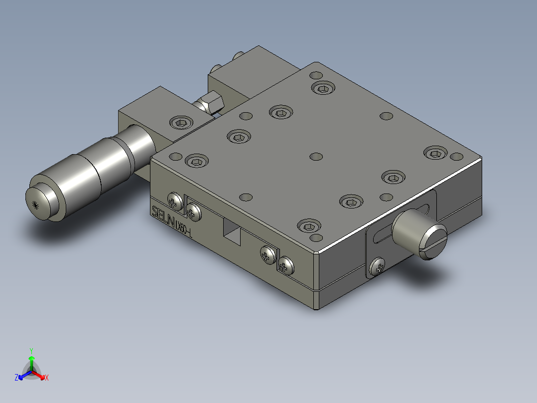 LX60-L手动平台主视图