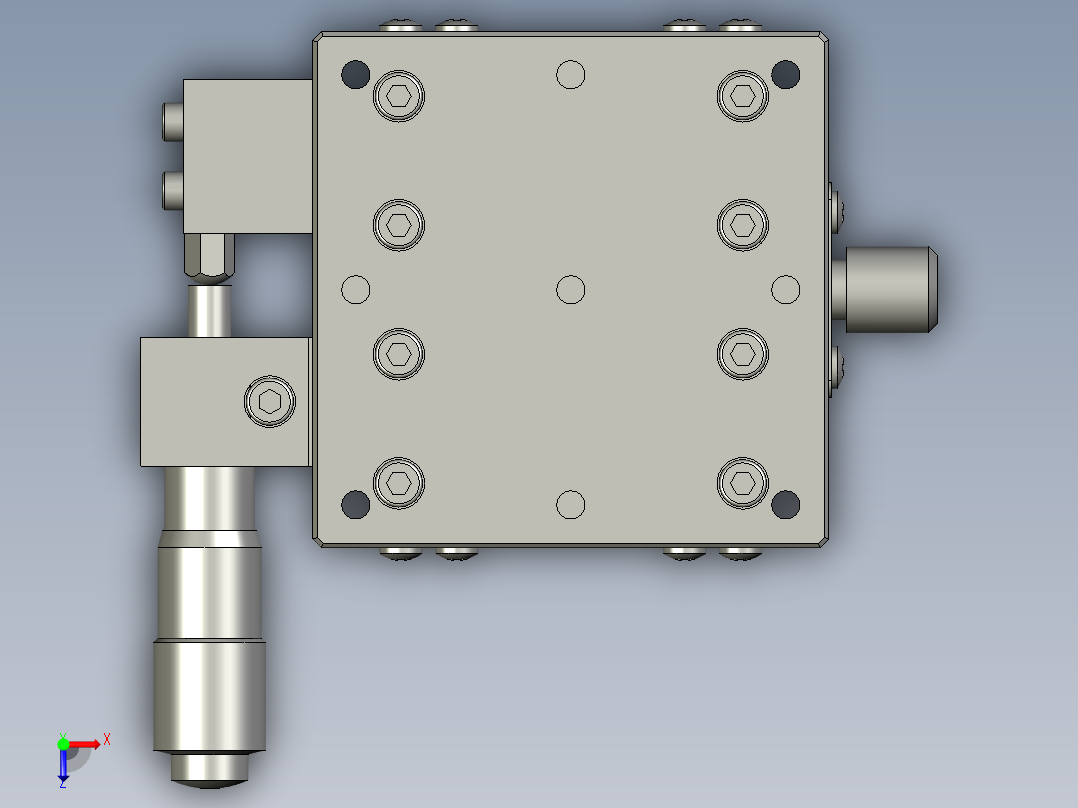 LX60-L手动平台俯视图