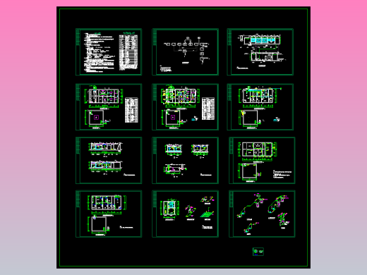 水解酸化-接触氧化工艺全套图纸