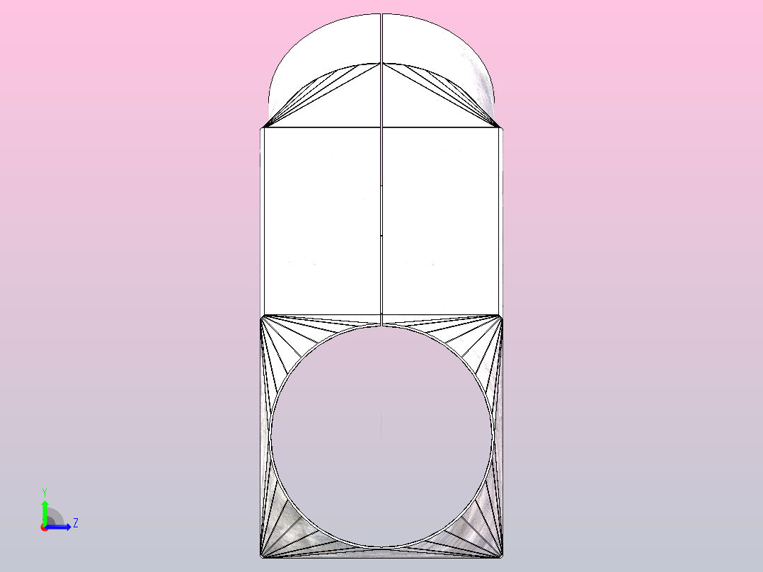 钣金分流器.SLDPRT左视图