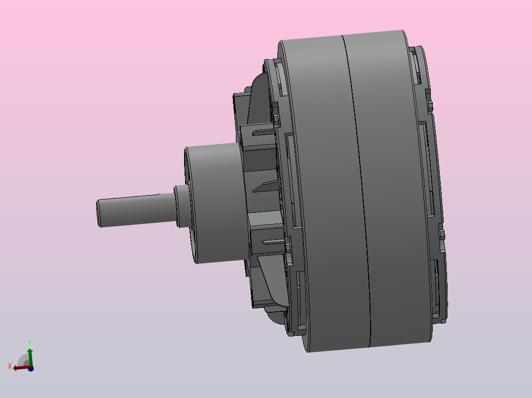 磁粉制动器ZKB0.6YN主视图