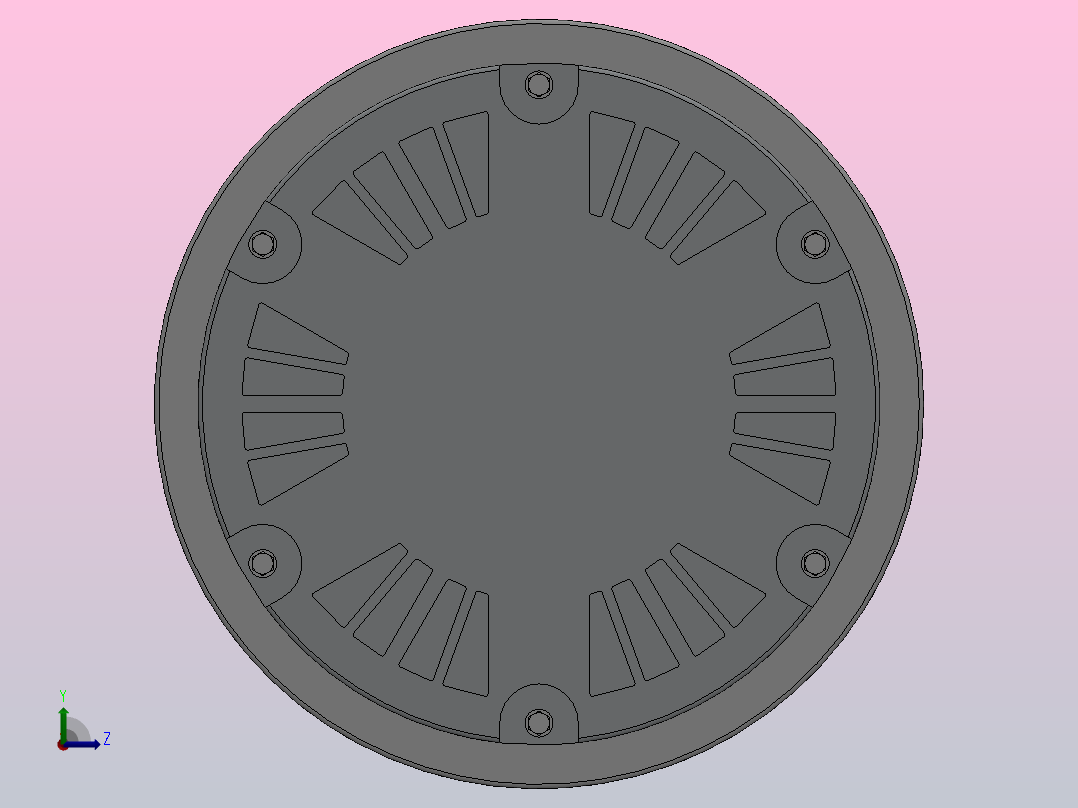磁粉制动器ZKB0.6YN后视图