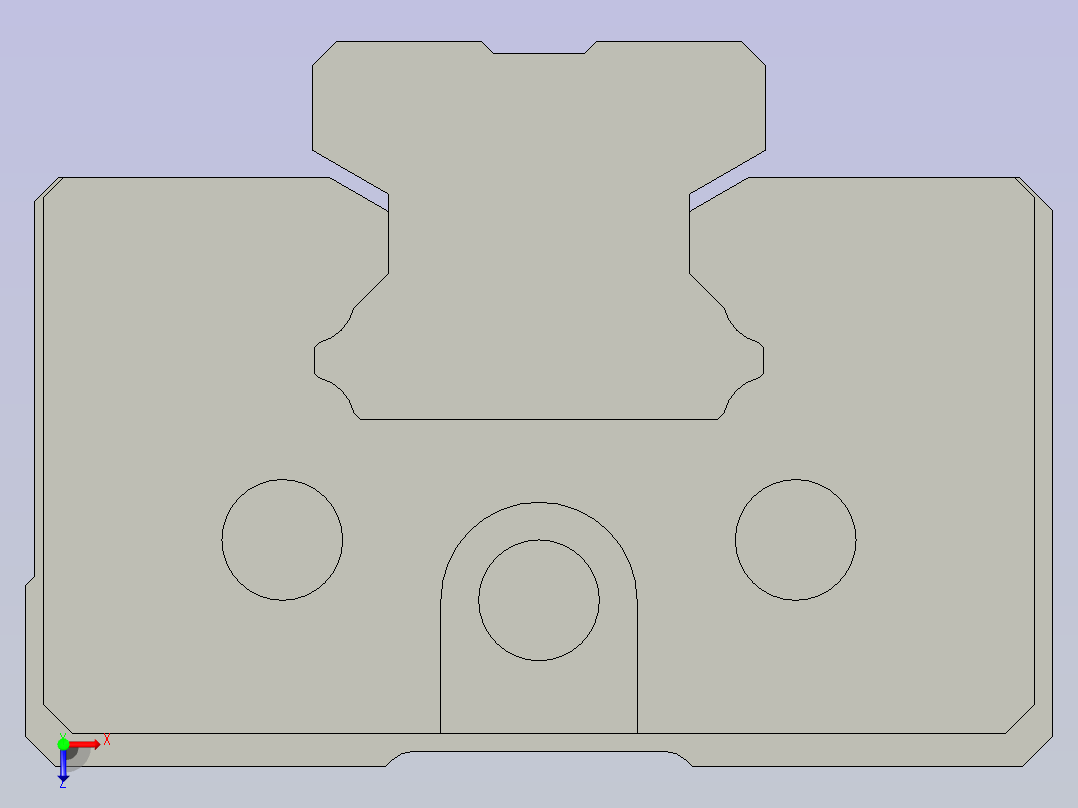 EGU15CAR100ZA套管夹左右导轨俯视图