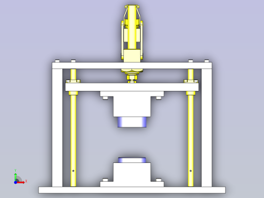一款定位夹具3D图纸前视缩略图