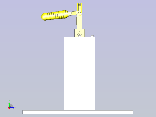 一款定位夹具3D图纸左视缩略图