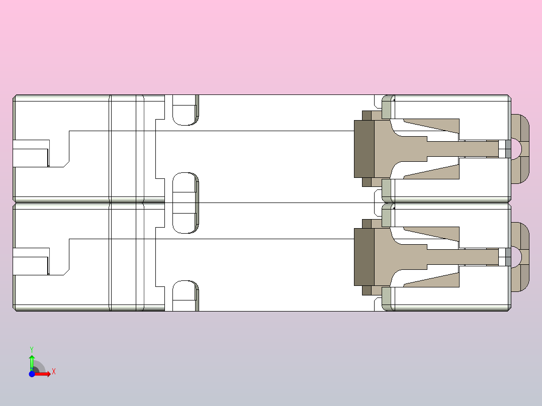 NB5-63G 1P&amp;N小型断路器三维模型202307前视图