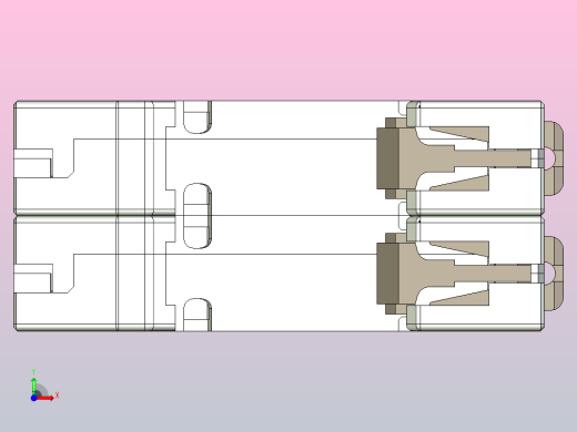 NB5-63G 1P&amp;N小型断路器三维模型202307前视缩略图