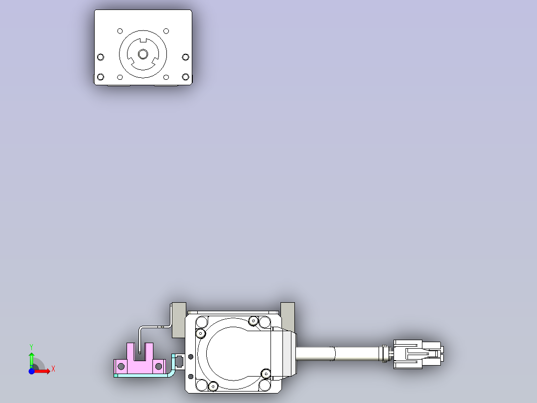 kk50-150A1-F0带MSMD5A2G1A电机前视图