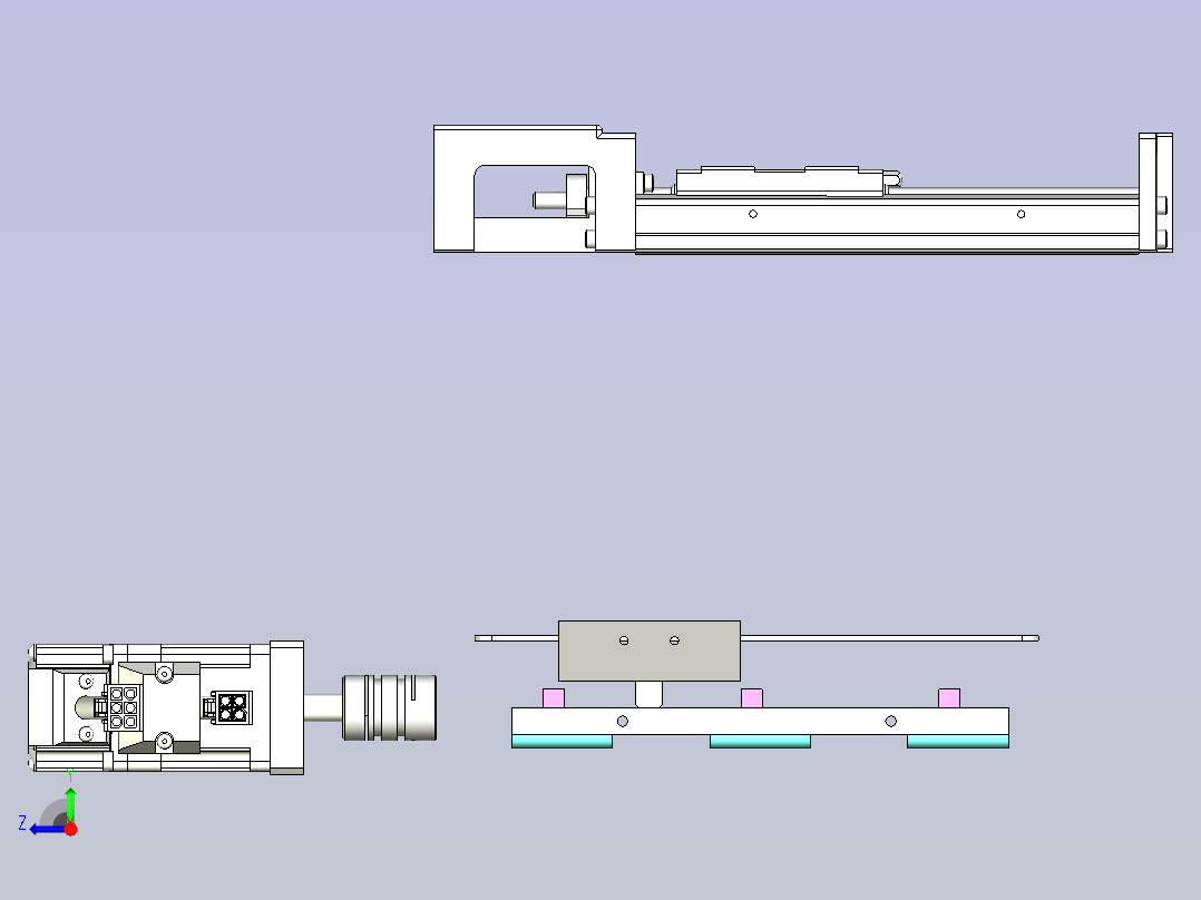 kk50-150A1-F0带MSMD5A2G1A电机右视图