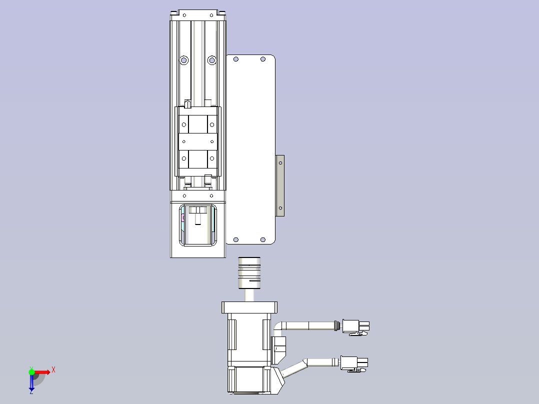 kk50-150A1-F0带MSMD5A2G1A电机俯视图