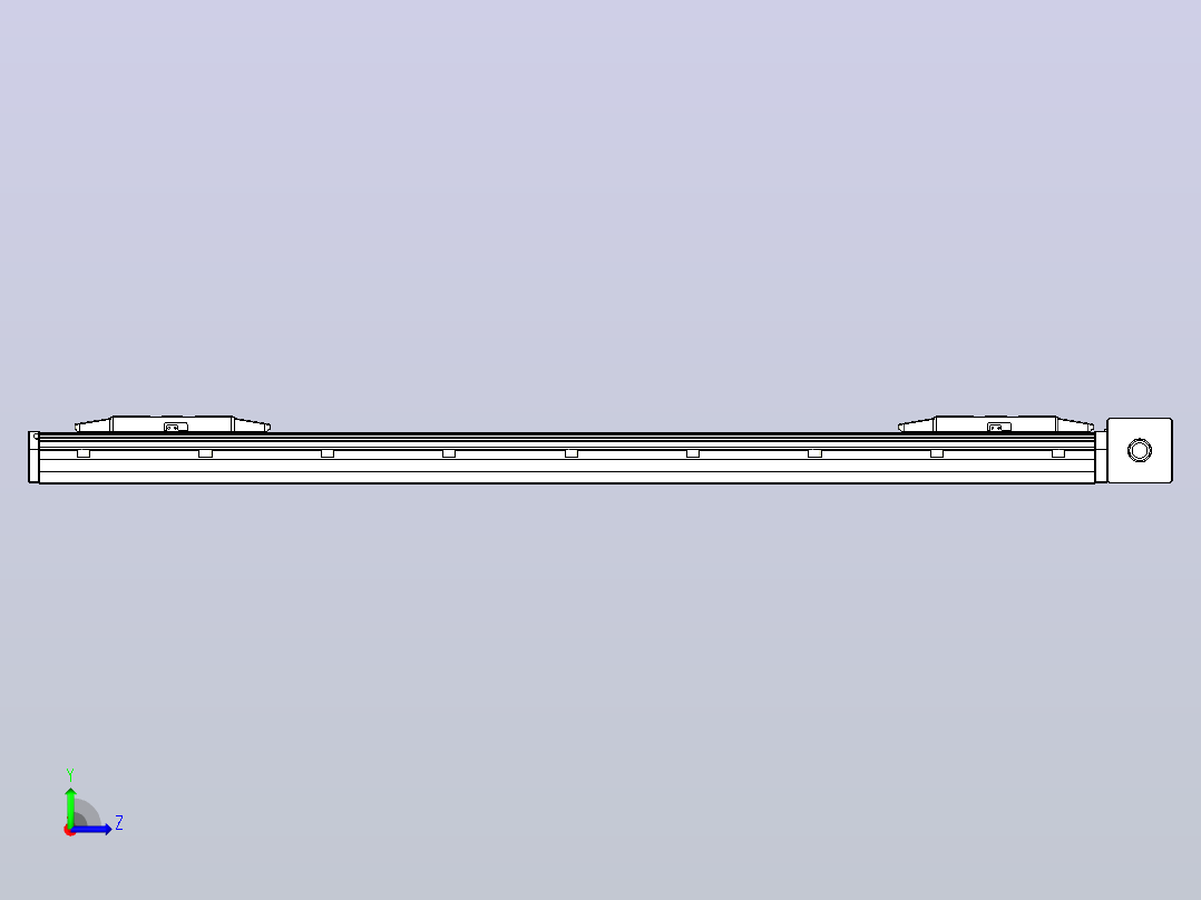 皮带直线轴双滑块型TPA-GCBS-150-P80-L375-DL-M75-N3左视图