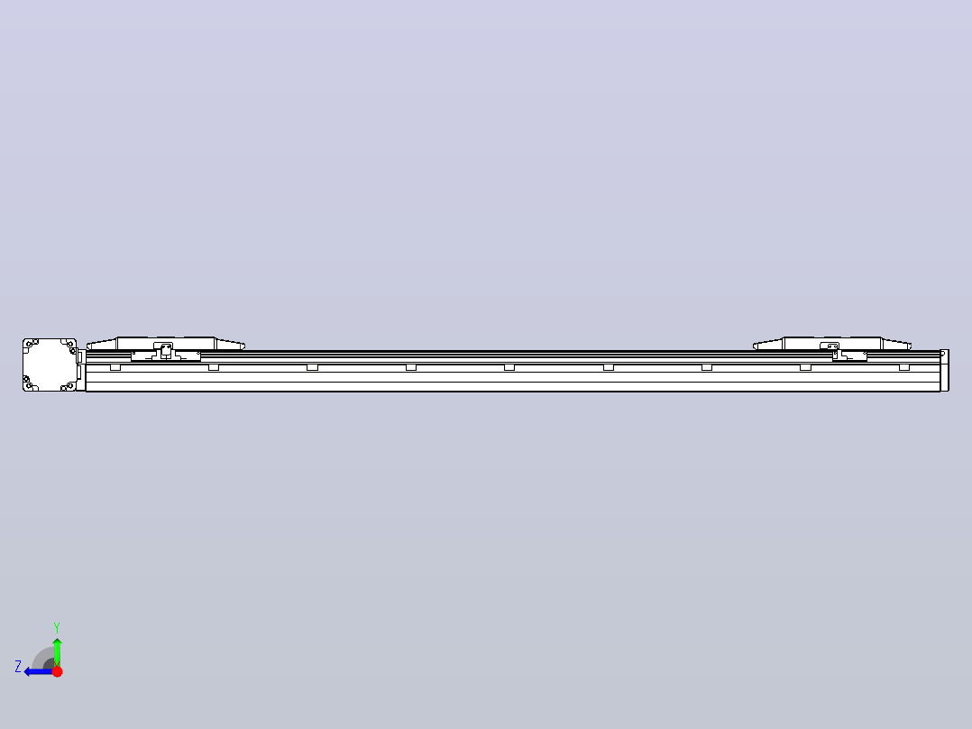 皮带直线轴双滑块型TPA-GCBS-150-P80-L375-DL-M75-N3右视图