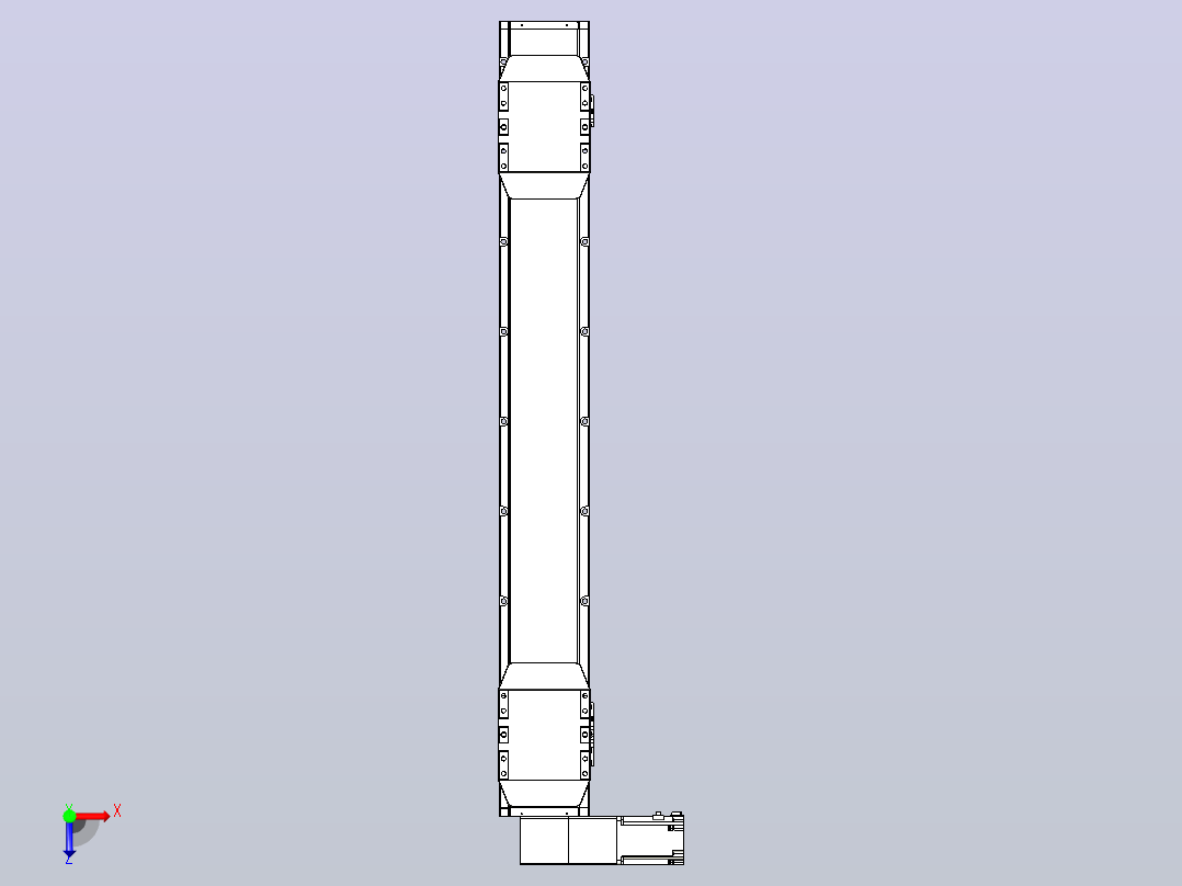 皮带直线轴双滑块型TPA-GCBS-150-P80-L375-DL-M75-N3俯视图