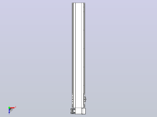 皮带直线轴半封闭可选导轨TPA-HNB-140D-120-L900-RP-Y-P40-N3俯视缩略图