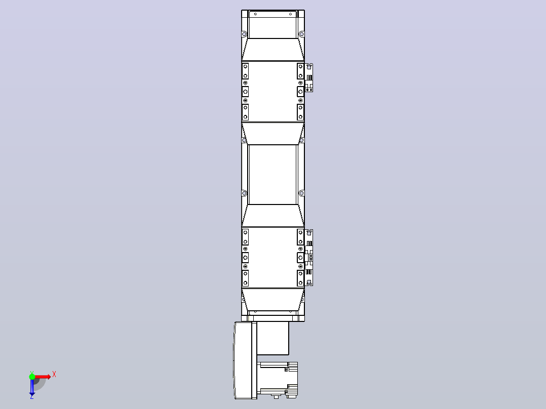皮带直线轴双滑块型TPA-GCBS-120-P70-L50-QL-M20-N3俯视图