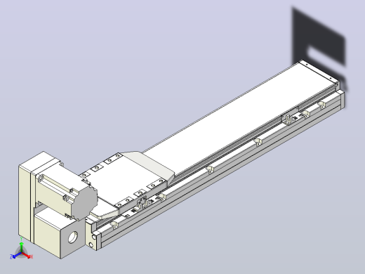 机器人皮带驱动直线轴TPA-GCB-150-P80-L450-LU-M75-N3