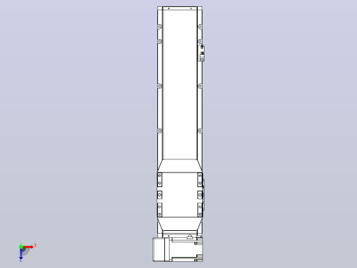 机器人皮带驱动直线轴TPA-GCB-150-P80-L450-LU-M75-N3俯视缩略图