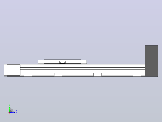 DMEB65L-RUCR欧规同步带模组直线模组（电机右上折）[DMEB65L-L15S350-DT400-C2U-RUCR]左视缩略图