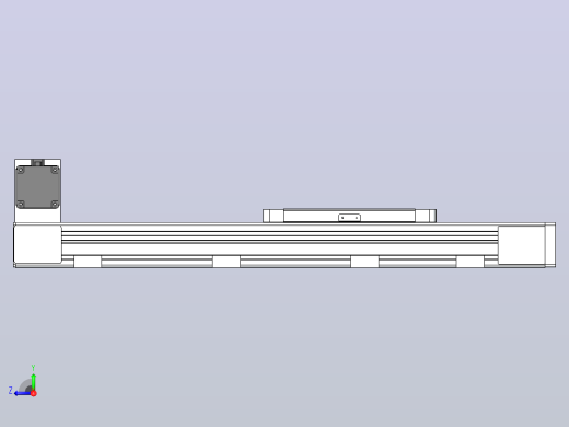 DMEB65L-RUCR欧规同步带模组直线模组（电机右上折）[DMEB65L-L15S350-DT400-C2U-RUCR]右视缩略图