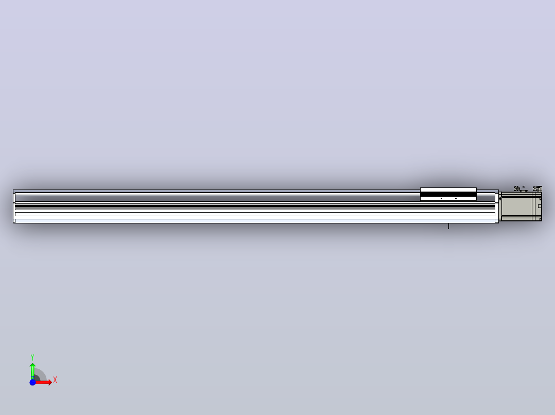 日规模组半封闭丝杆TPA-HNR-170T-2010C-L1050-M-M75-N3前视图