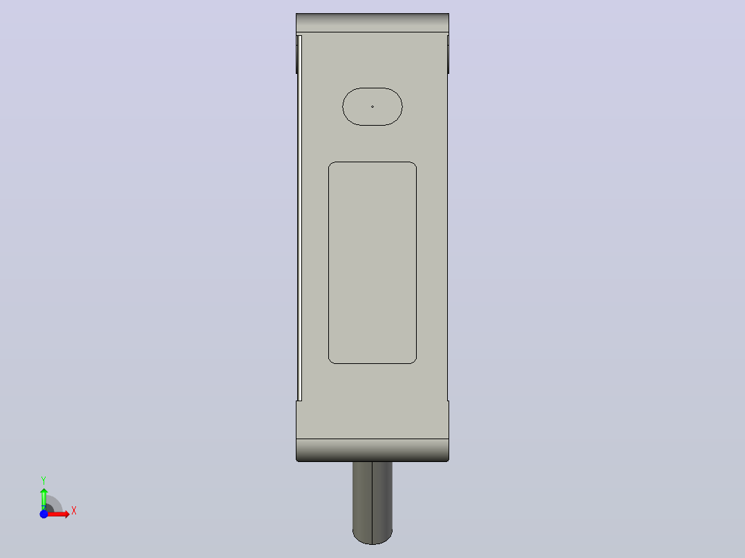 深浦激光位移传感器 LM-W 3D前视图