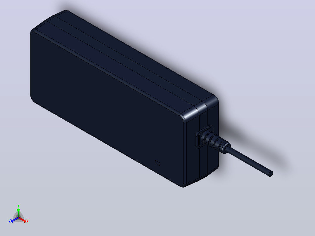 开关电源GSM90A12-P1M正等轴测图