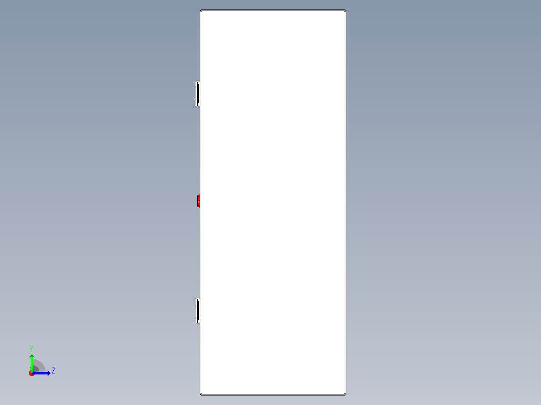 配电盘箱左视图