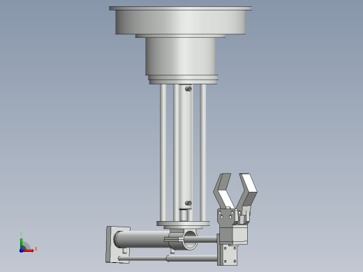 数控机床装夹机械手的结构设计 sw+CAD+说明书前视缩略图