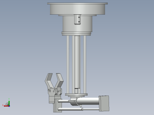 数控机床装夹机械手的结构设计 sw+CAD+说明书后视缩略图