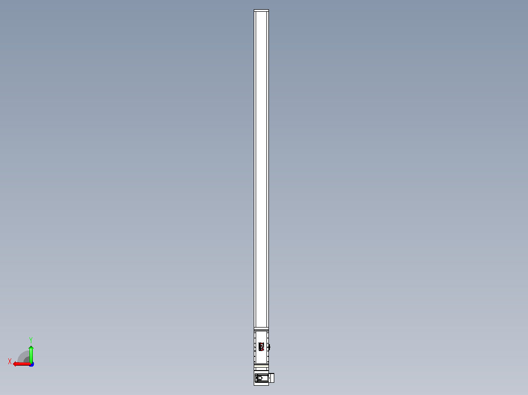 伺服电机集成皮带传动直线执行器TPA-OCB-140-256-L2750-RU-P75-N3后视图