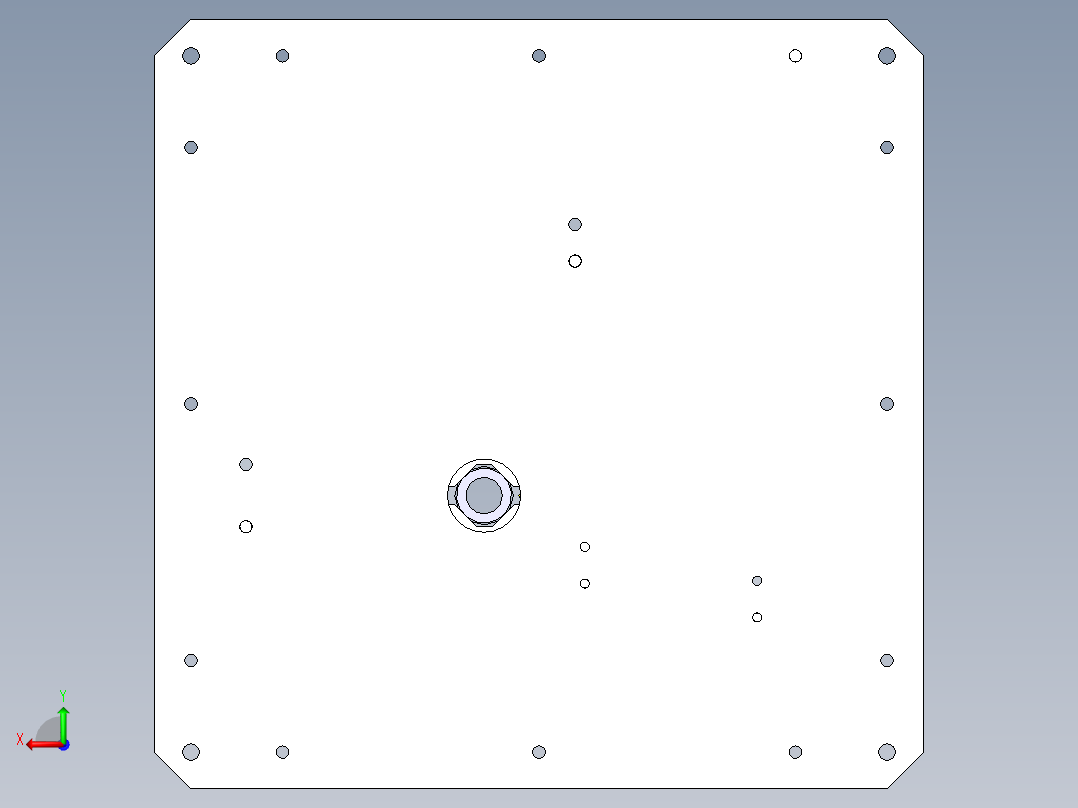 把手夹紧机构后视图