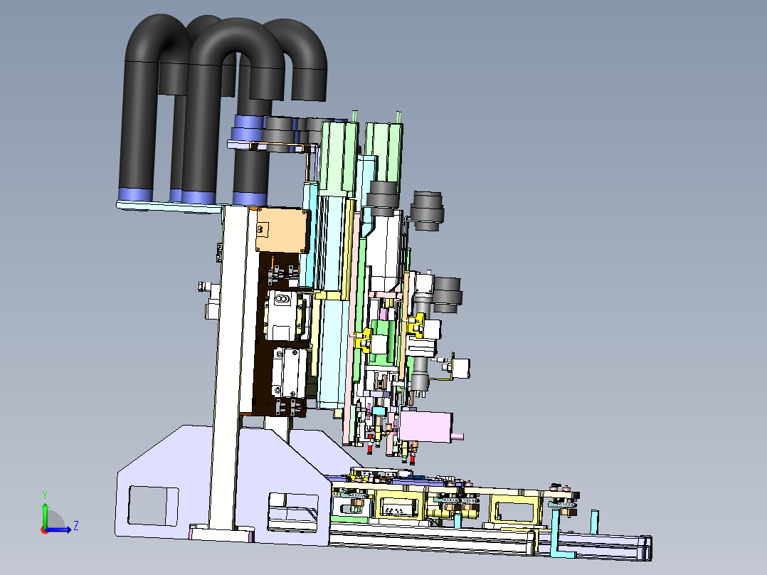 定位机构工装左视图