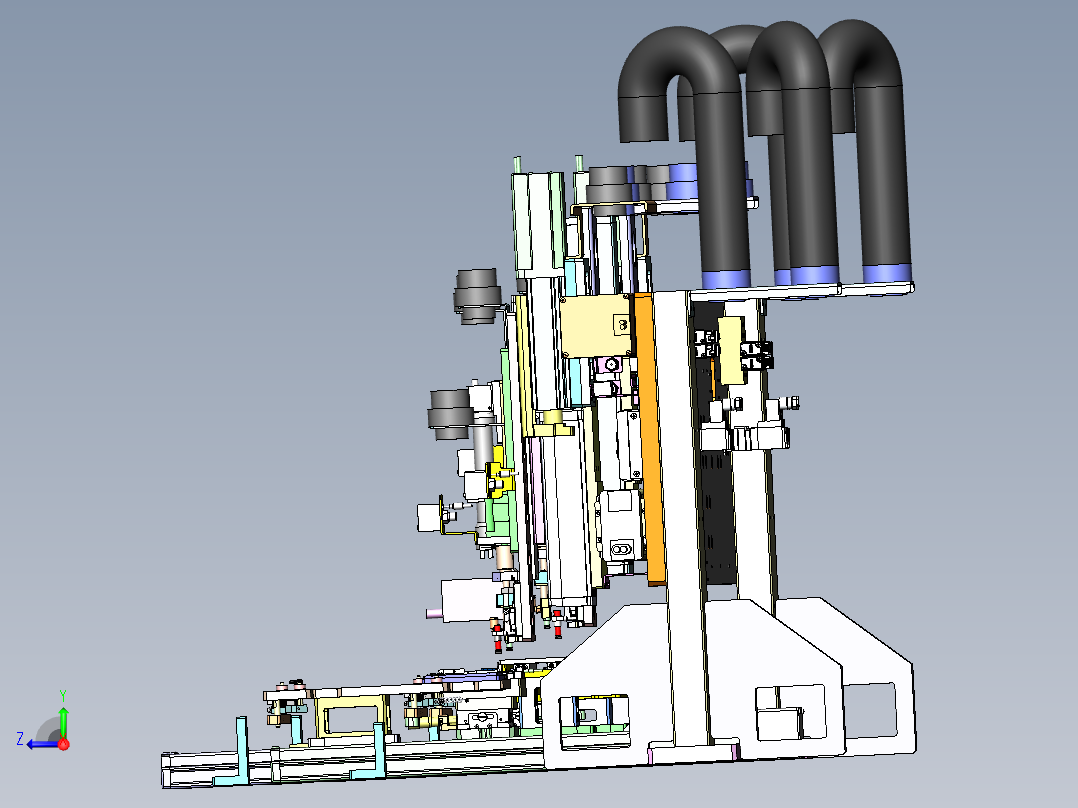 定位机构工装右视图
