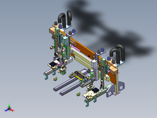 定位机构工装正等轴测缩略图