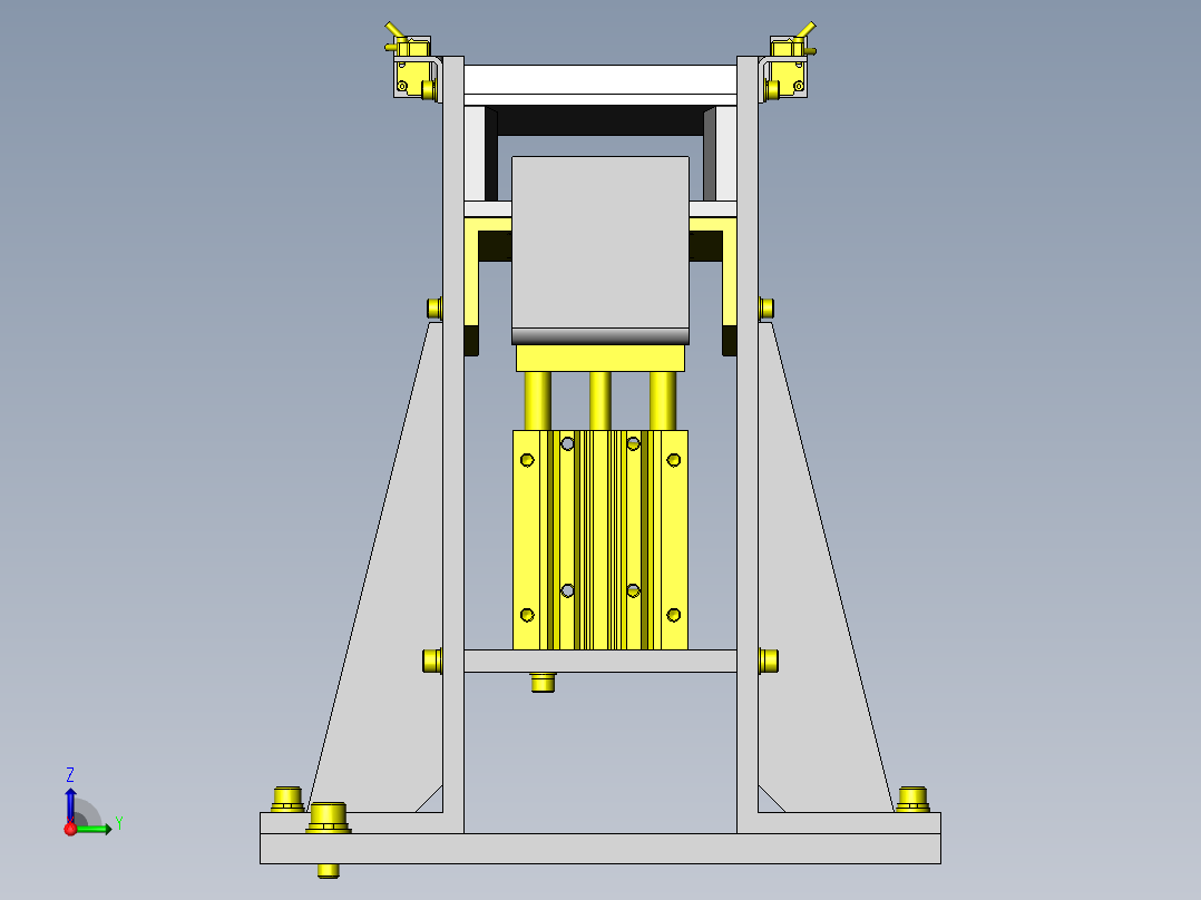 工件可否搬运机构右视图