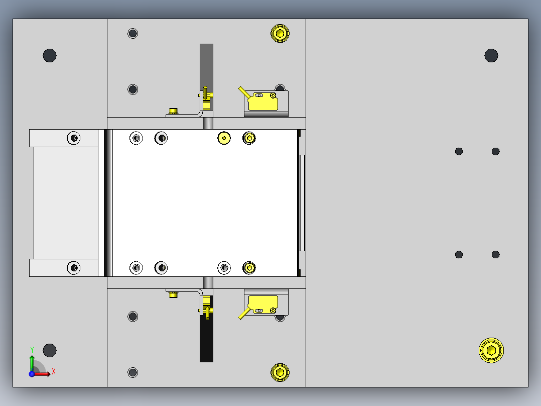 工件可否搬运机构俯视图