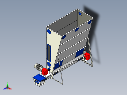 矩形活底输送机正等轴测缩略图
