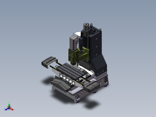 加工中心V850光机sw16正等轴测缩略图
