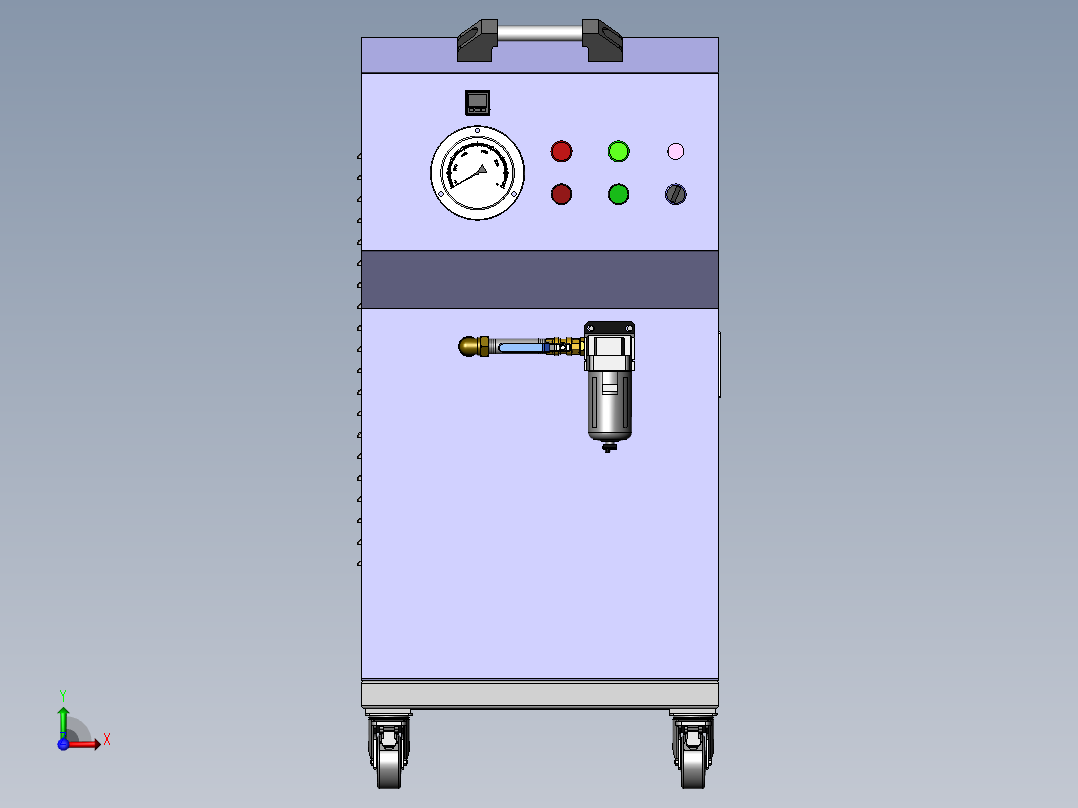 真空负压站sw16可编辑前视图