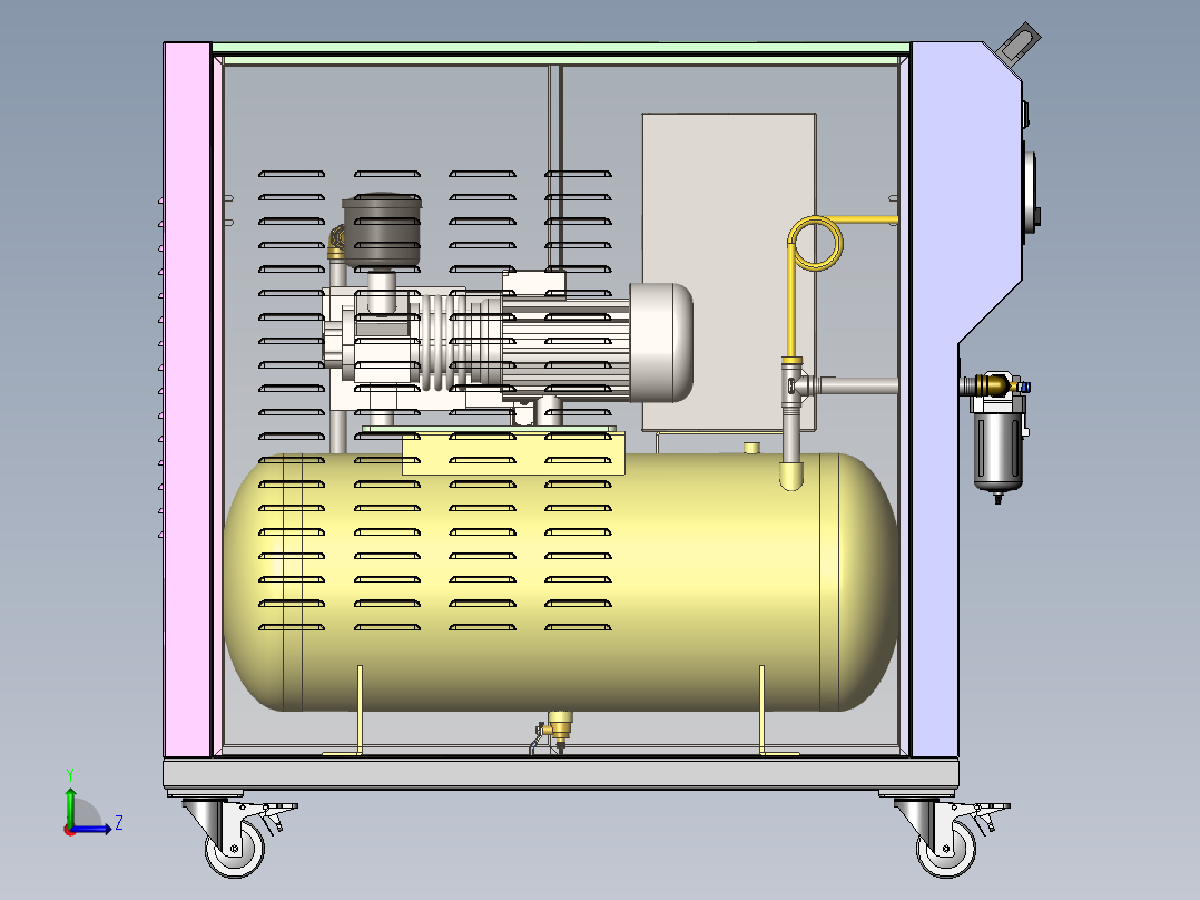 真空负压站sw16可编辑左视图