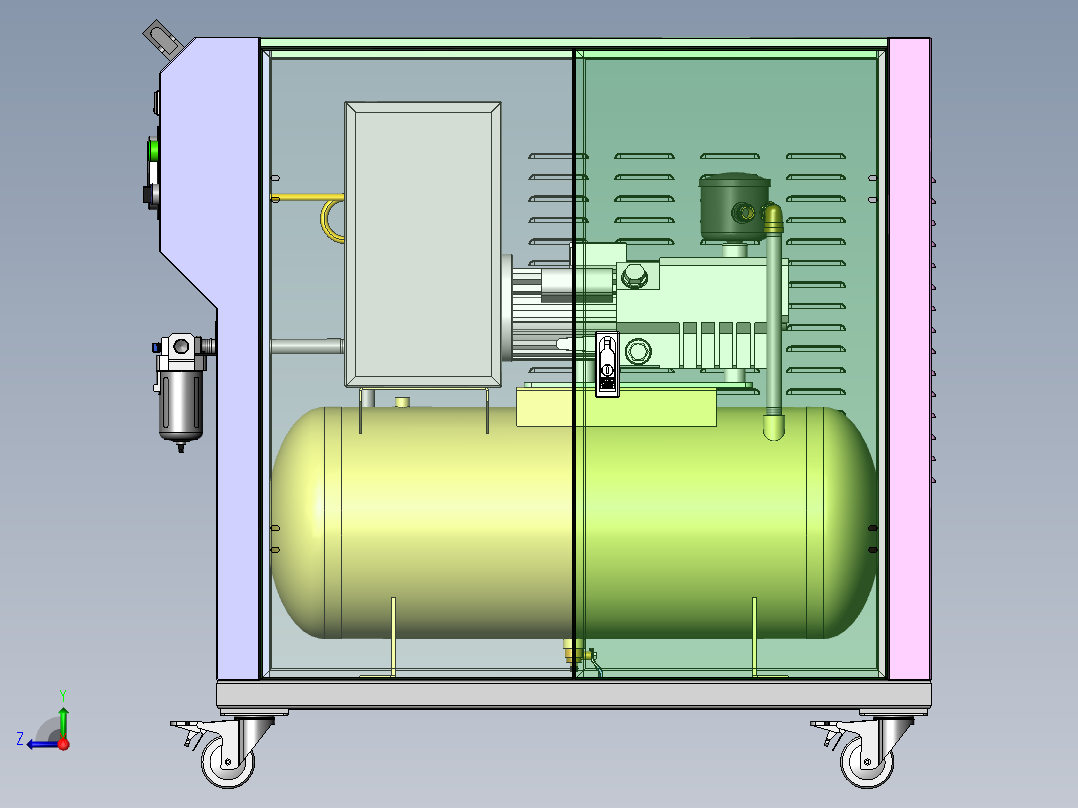 真空负压站sw16可编辑右视图