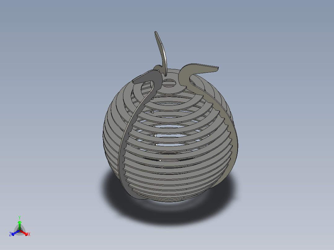 台灯罩激光切割设计图纸 dxf和ai格式附stp和igs三维格式