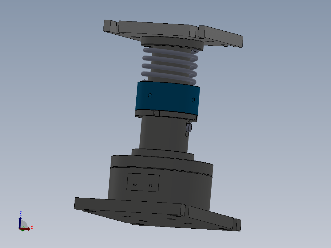 空气发生器压合工装（D3单发充氦工装）3D模型主视图