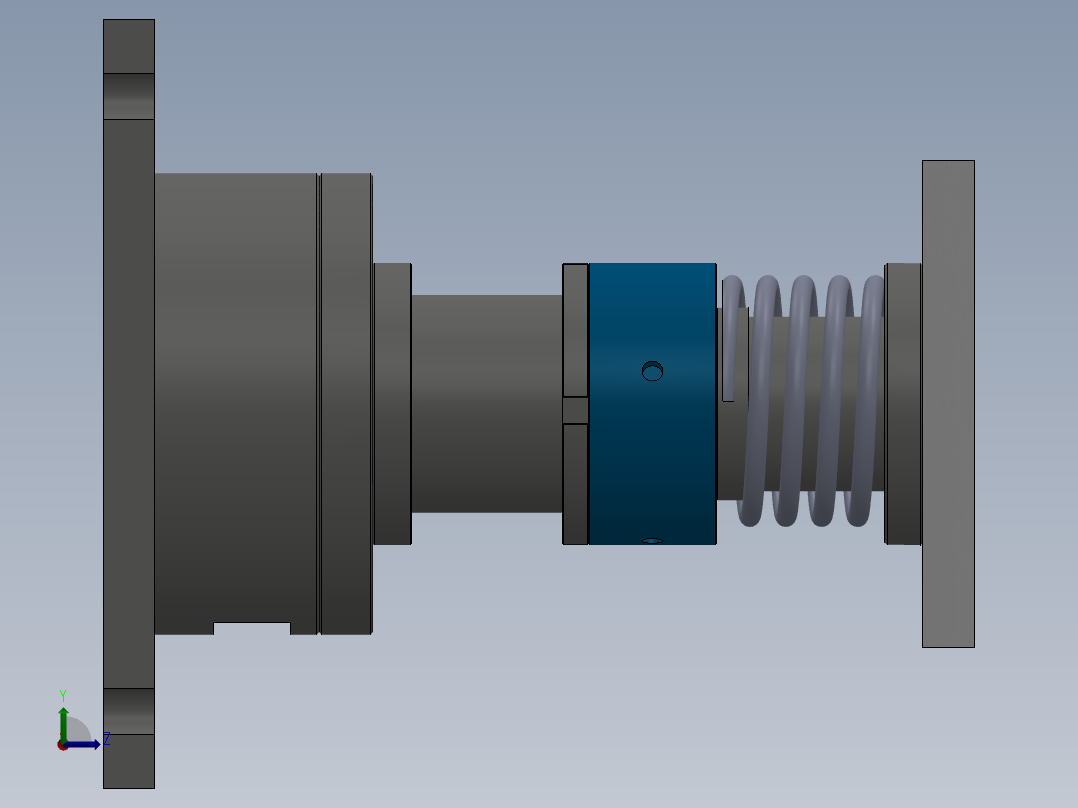 空气发生器压合工装（D3单发充氦工装）3D模型左视图