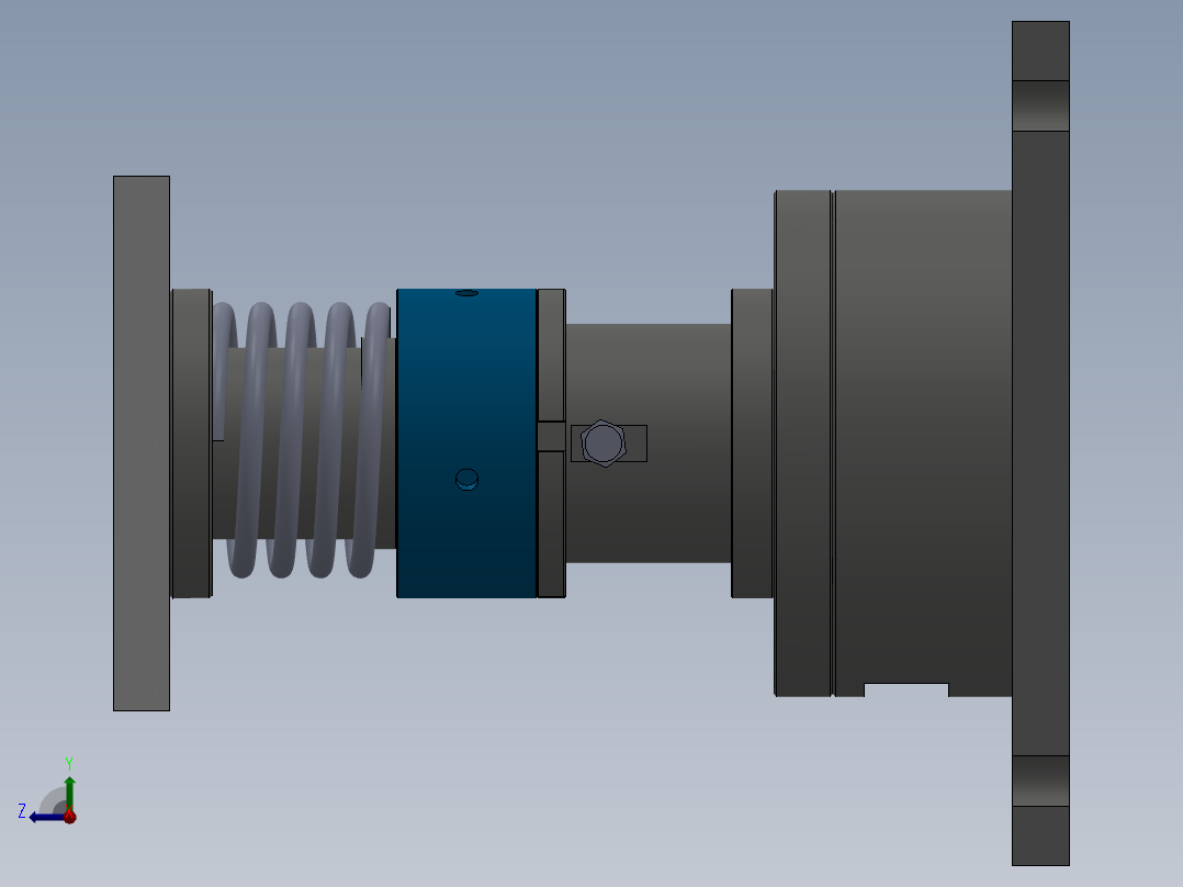 空气发生器压合工装（D3单发充氦工装）3D模型右视图