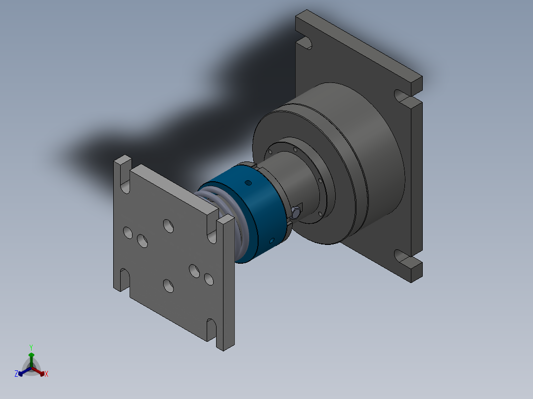 空气发生器压合工装（D3单发充氦工装）3D模型正等轴测图