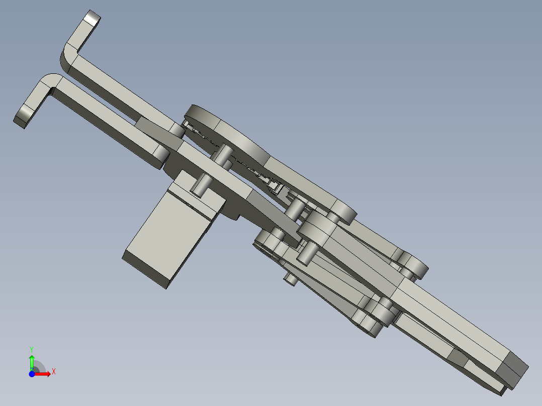 夹紧机构前视图