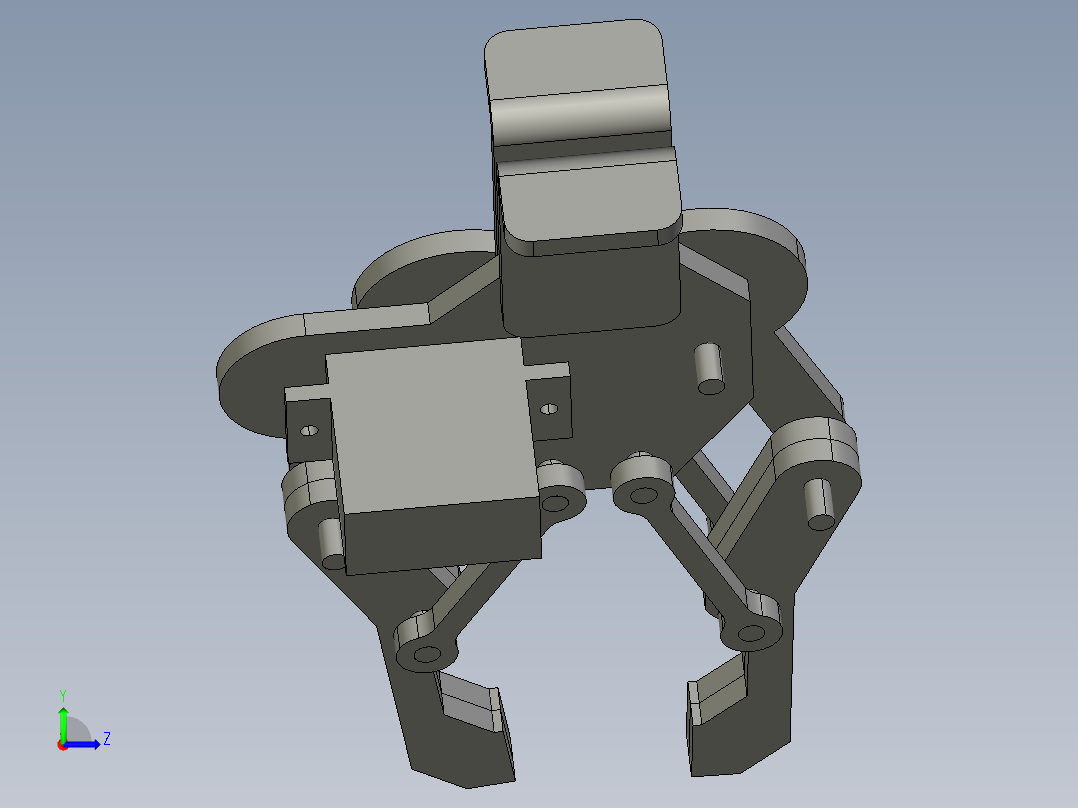 夹紧机构左视图