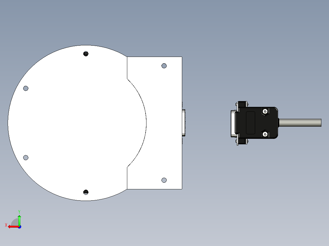 smartrobo五自由度机械臂机器人3D数模图纸 STP格式后视图