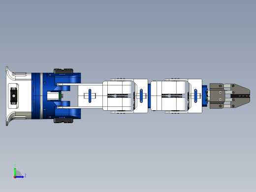 smartrobo五自由度机械臂机器人3D数模图纸 STP格式左视缩略图